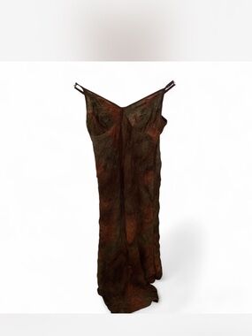 SHEIN Brown & Olive Slip Maxi Dress